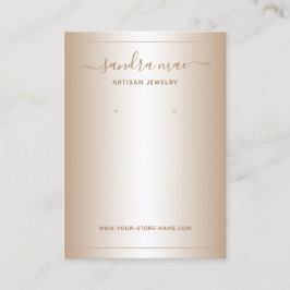 Taupe Beige Brown Ombre Jewelry Visning Card Visitkort