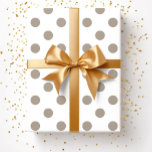 Taupe Beige Brown Polka dots Mönster Presentpapper<br><div class="desc">Cute Taupe Beige Brown Polka dots Mönster Wrapping Papper</div>
