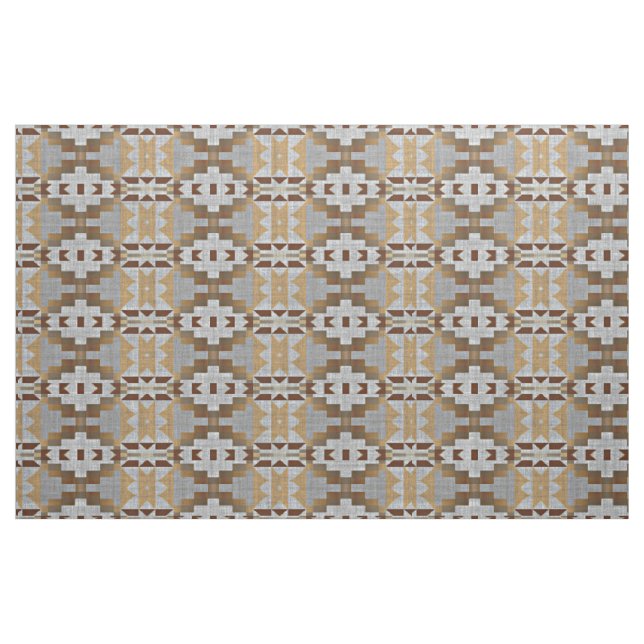 Taupe Beige Tan Mörk Brown Grått Ethnic look Tyg (Fat Quarter)