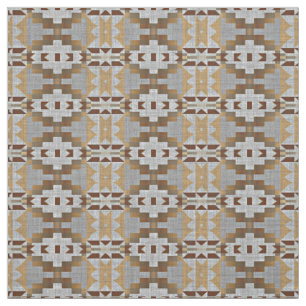 Taupe Beige Tan Mörk Brown Grått Ethnic look Tyg