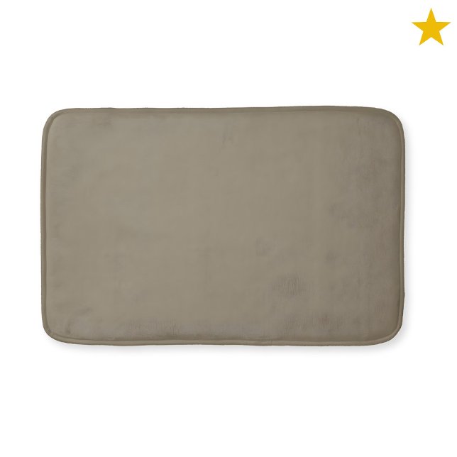 Taupe Brown Monogram Watercolor Geometric Pattern  Badrumsmatta (Skapare uppladdad)