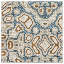 Taupe Brown Teal Blue Bali Batik Stil Mönster