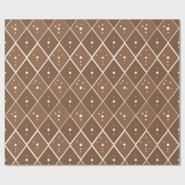Taupe Brun Diamant Modern Skandinavisk Presentpapper