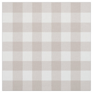 Taupe Buffalo Pached Tyg