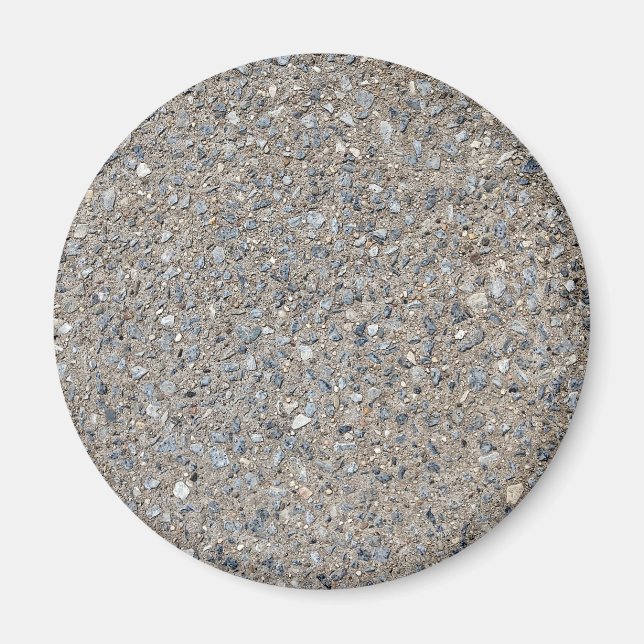 Taupe Concreement Blue Aggregate Sidepromenate Magnet (Framsidan)