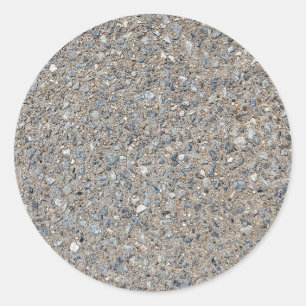 Taupe Concreement Blue Aggregate Sidepromenate Runt Klistermärke