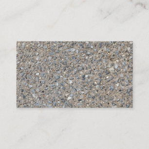 Taupe Concreement Blue Aggregate Sidepromenate Visitkort
