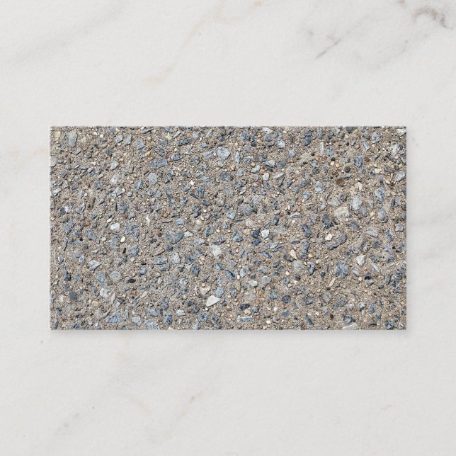 Taupe Concreement Blue Aggregate Sidepromenate Visitkort (Framsida)