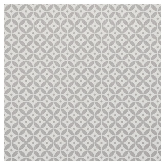 Taupe Geometric Circles Mönster Shippo. Kustvatten Tyg (Provkarta)
