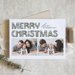 Taupe Grönt Scandinavian Two Photo jul Helgkort<br><div class="desc">Skicka helgdag cheer med vårt anpassade två-foto-julkort med charmerande Scandinavian-stil typography. Med det här fotokollage julkortet blandas modern estetik på ett snyggt sätt, så att du kan visa två av dina favoritfoton. Den moderna typografin kompletteras av en minimalistisk utformning som fångar kärnan i Norden stil, skapar perfekten för alla helgdag....</div>