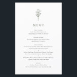 Taupe-Grönten: Minimalistiskt Blommigt Bouquet-men<br><div class="desc">Det här anpassadets minimalistiska bröllop-menykort har en modern blommigt bouquet-linjekonst i en taupe grönt. Anpassa genom att lägga till ett datum och ett måltidsval. Detta minimalistiska menykort för blommigt är perfekt för bröllop,  babyduschar,  möhippor,  födelsedagar och mycket annat.</div>