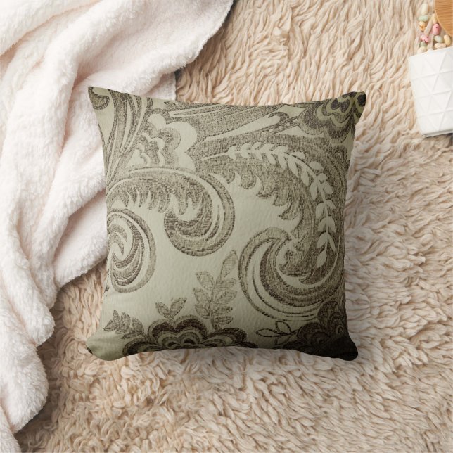 Taupe irakiska Paisley Classic | DEKORATIV KUDDE (Filt)