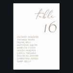Taupe Modern handskriven skript Bröllop Bordsnummer<br><div class="desc">Det här moderna bordsnumren-kortet har ett handskrivet taupskript och minimalistisk typografi. Anpassa genom att lägga till information. Det här bord-kortet i anpassningsbar är perfekt för bröllop,  möhippor,  babyduschar och andra evenemang.</div>
