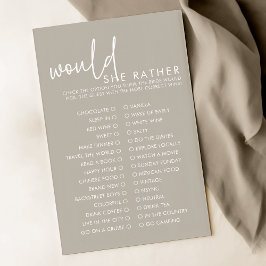 "Taupe Modern" skulle hon hellre Möhippa spel