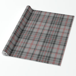 Taupe Mörk Grått Red Black Tartan Play Presentpapper