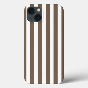 Taupe och vit kandy rand Fodral-Mate iPhone cas