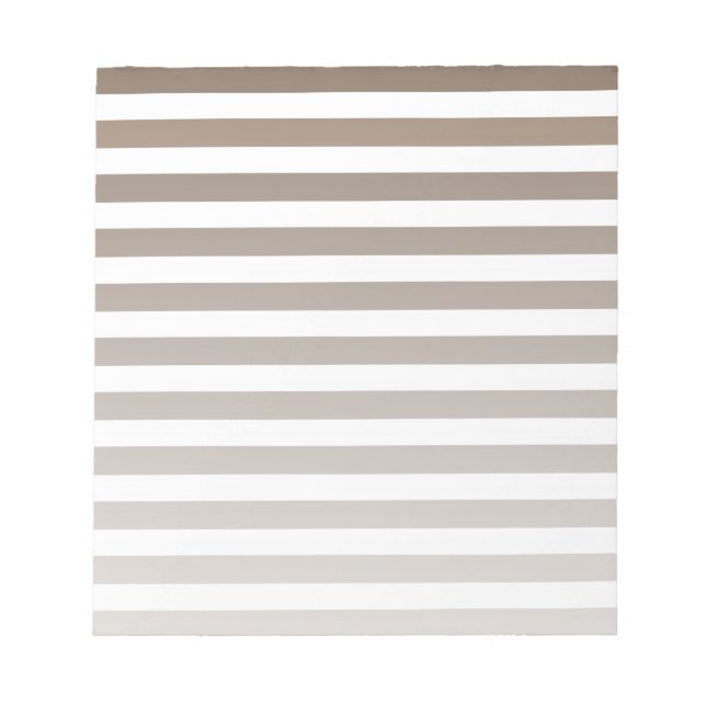 Taupe och white candy rand anteckningsblock (Framsida)