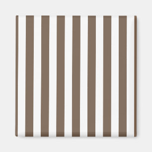 Taupe och white candy rand magnet