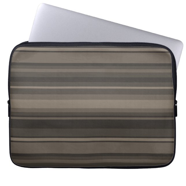Taupe rand laptop fodral (Framsidan)