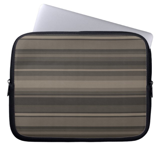 Taupe rand laptop fodral (Framsidan)