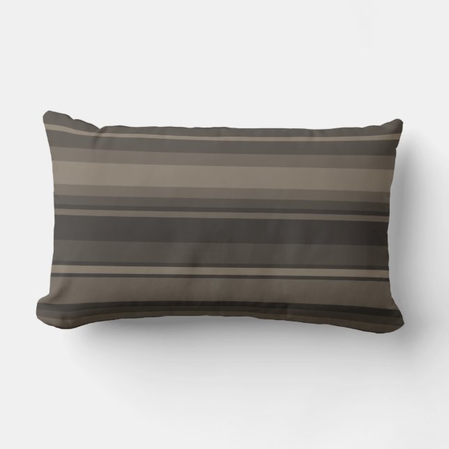 Taupe rand lumbarkudde (Framsida)