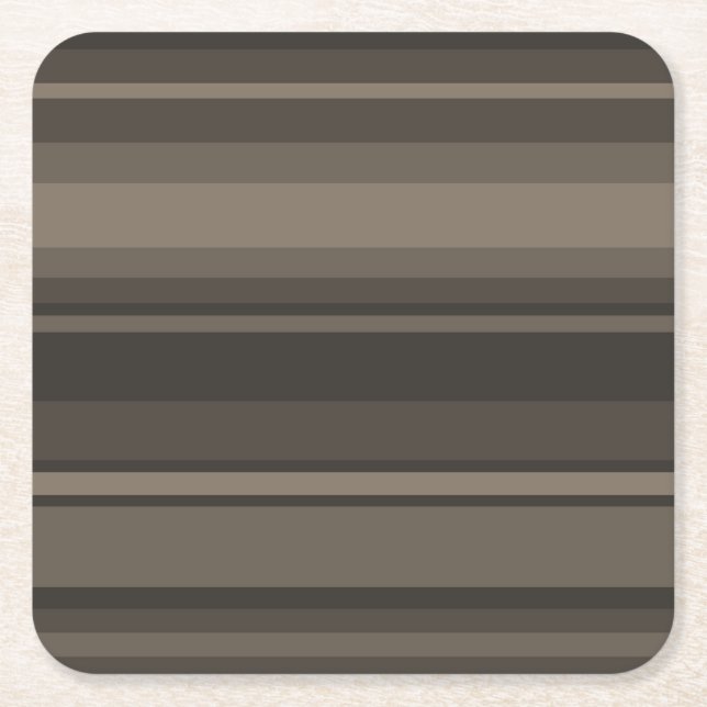 Taupe rand underlägg papper kvadrat (Framsidan)