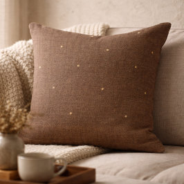 Taupe Rustic Hearth Throw Pillow Kudde