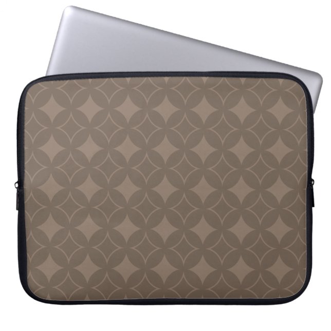 Taupe shippo laptop fodral (Framsidan)