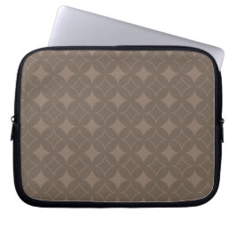 Taupe shippo laptop sleeve