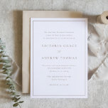 Taupe Simple Typography Formal Bröllop Inbjudningar<br><div class="desc">Inbjudan gäster till bröllop med inbjudan till anpassadet elegant bröllop. Denna minimalistiska bröllopsinbjudan innehåller formuleringar där Brides föräldrar är värd. Den har enkel typografi, modern kalligrafi och ett enkelt gräns. Anpassa den här enkla bröllopsinbjudan genom att lägga till din händelseinformation. Den här taupe bröllopsinbjudan är perfekt för vilken bröllop-säsong som...</div>