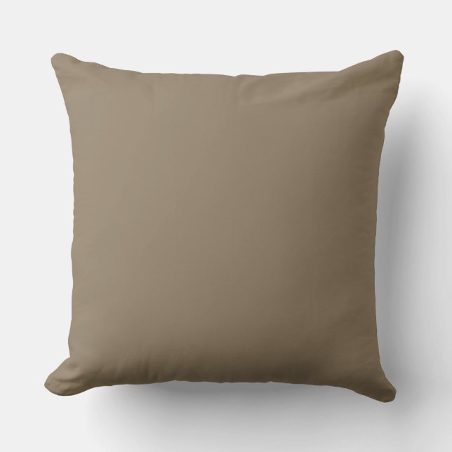 Taupe Solid Color, Cushion, Simple, Netral, Modern Kudde (Framsida)