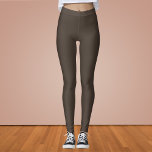 Taupe Solid Färg Leggings<br><div class="desc">Taupe Solid Färg</div>