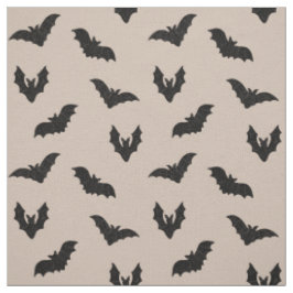 Taupe Svarta Kusliga Fladdermöss Spökar Halloween Tyg