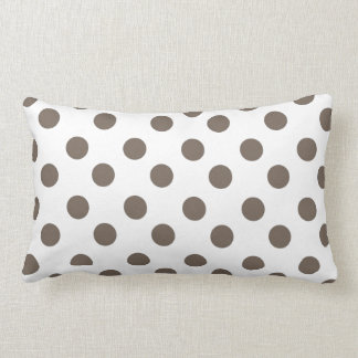 Taupepolka dots lumbarkudde