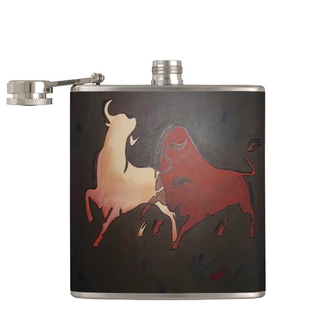 Taurean Bulls Animal Art Fickplunta (Öppnad)