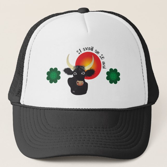 Taureau 21 avril au 20 mai Casquettes Truckerkappe Keps (Framsida)