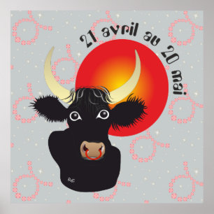 Taureau 21 avril au 20 mai Poster