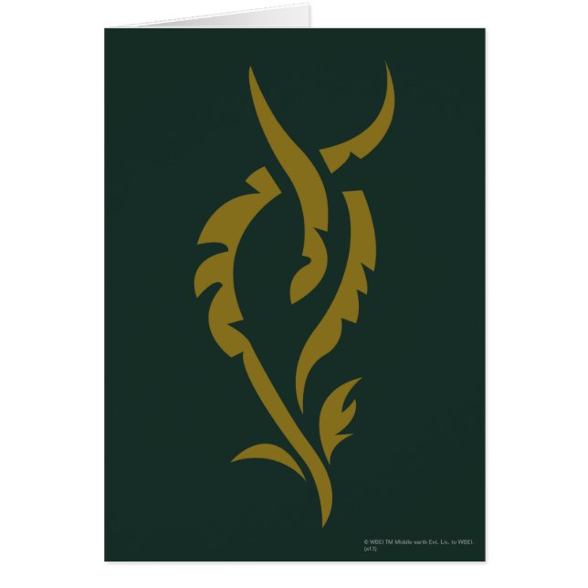 TAURIEL™ Blommigt Symbol Hälsningskort (Framsidan)