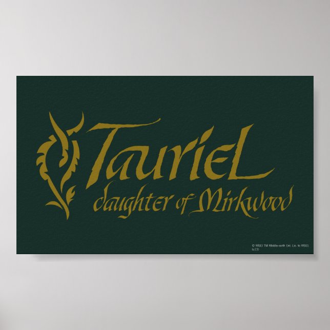 TAURIEL™ Namn Poster (Framsidan)