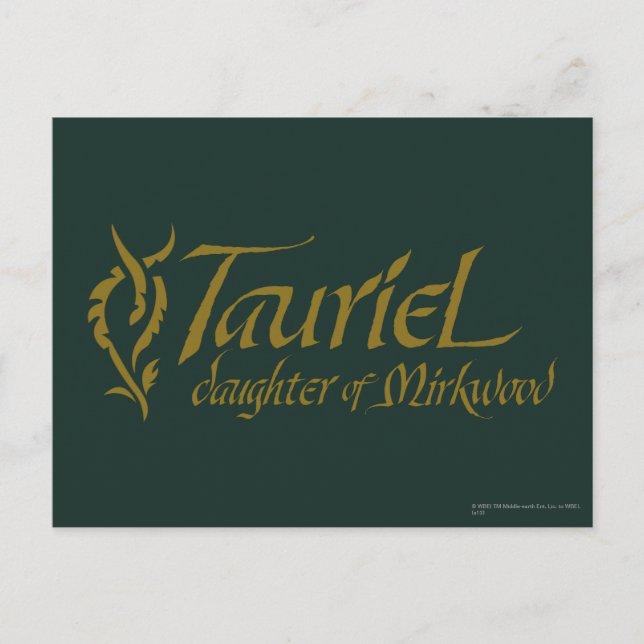 TAURIEL™ Namn Vykort (Framsida)