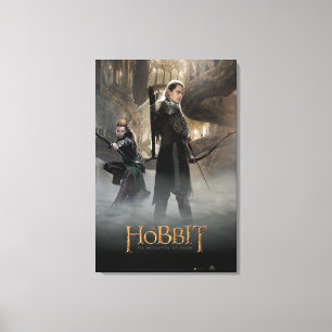 TAURIEL™- och LEGOLAS GREENLEAF™-film Poster 2 Canvastryck