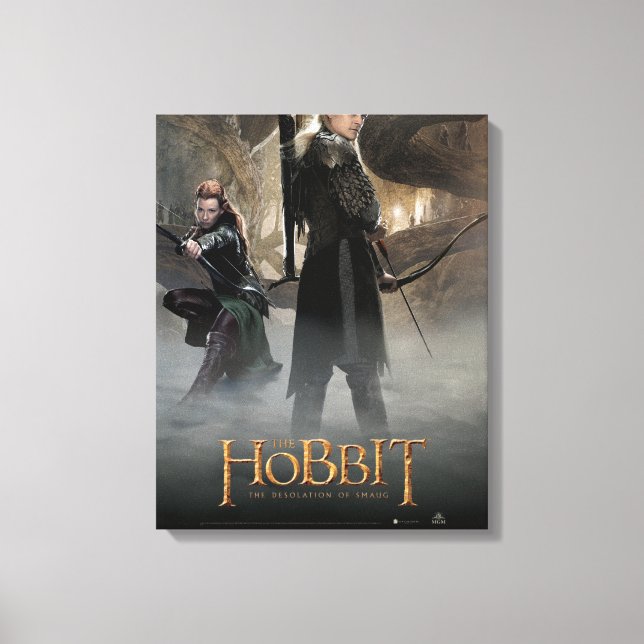 TAURIEL™- och LEGOLAS GREENLEAF™-film Poster 2 Canvastryck (Framsida)