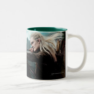 TAURIEL™- och LEGOLAS GREENLEAF™-film Poster Två-Tonad Mugg