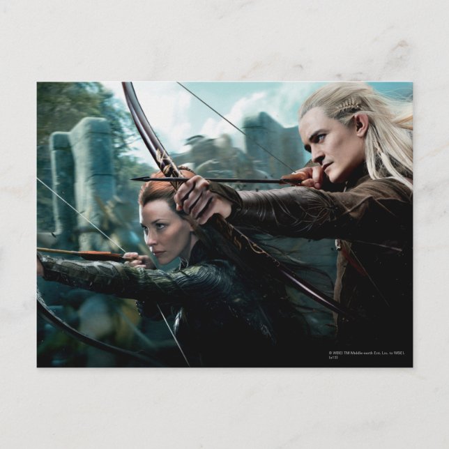 TAURIEL™- och LEGOLAS GREENLEAF™-film Poster Vykort (Framsida)