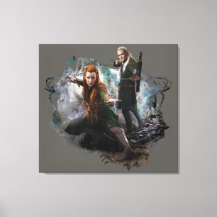 TAURIEL™- och LEGOLAS GREENLEAF™-grafik Canvastryck