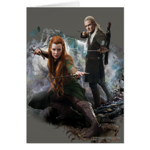 TAURIEL™- och LEGOLAS GREENLEAF™-grafik Hälsningskort