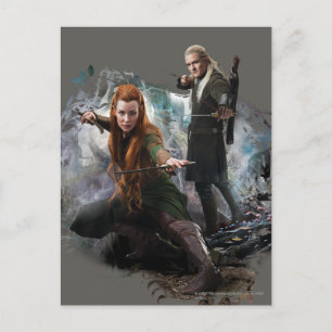 TAURIEL™- och LEGOLAS GREENLEAF™-grafik Vykort