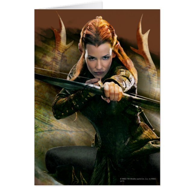 TAURIEL™ Teckning Bow Hälsningskort (Framsidan)