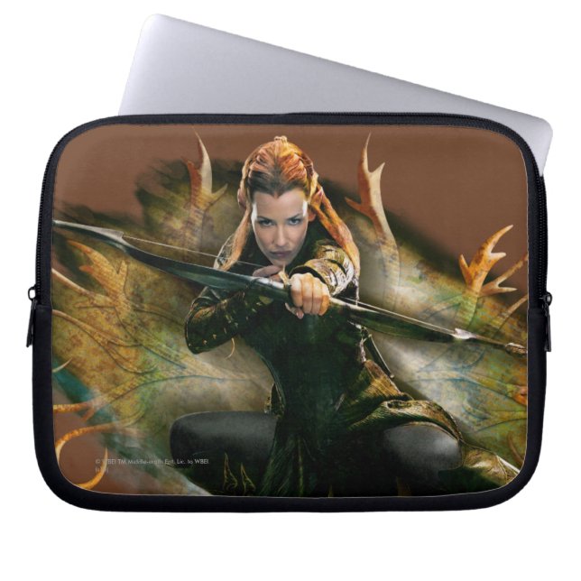 TAURIEL™ Teckning Bow Laptop Fodral (Framsidan)