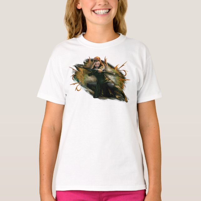 TAURIEL™ Teckning Bow Tee Shirt (Framsida)